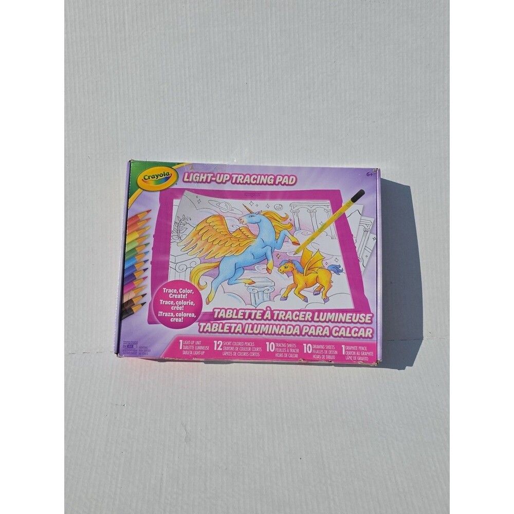 Crayola Light Up Tracing Pad - Pink, Drawing Pads for Kids, Kids Toys Light READ
